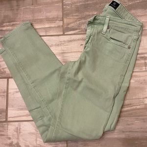 Women's Sage Green Slim Jeans
